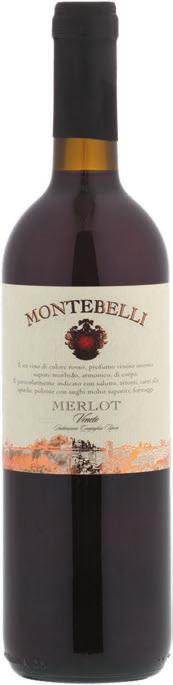 czerwone wytrawne Montebelli Merlot Veneto