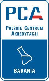 PCA ZAKRES AKREDYTACJI LABORATORIUM BADAWCZEGO Nr AB 1340 wydany przez POLSKIE CENTRUM AKREDYTACJI 01-382 Warszawa, ul.