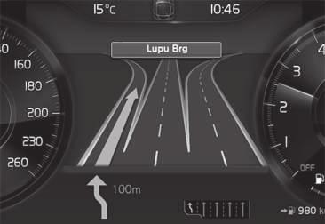 USTAWIENIA Aktywacja/dezaktywacja wyświetlania mapy na wyświetlaczu kierowcy Po ustawieniu punktu docelowego mapa zostaje automatycznie wyświetlona na wyświetlaczu kierowcy.