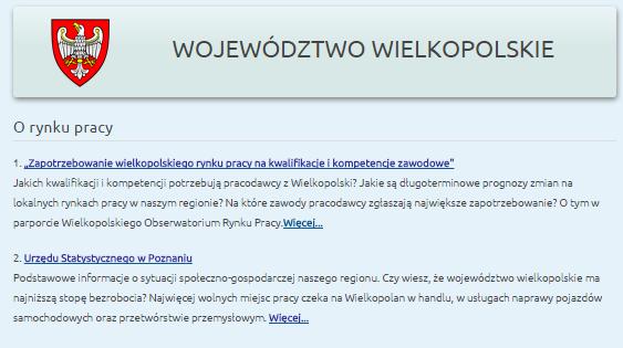 Rynek pracy Ogólnopolskie prognozy zatrudnienia Katalog zawodów z rynku pracy
