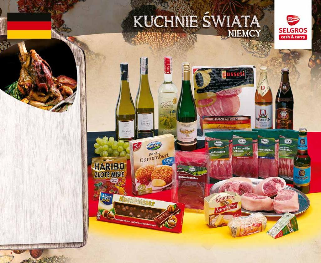 12 Golonka po bawarsku Składniki: - 2 golonki wieprzowe przednie - sól - pieprz - 1 duża cebula - kminek - 1/2 l wody - 1/4 l piwa Przygotowanie: Golonki umyć, osuszyć, ponacinać skórę.
