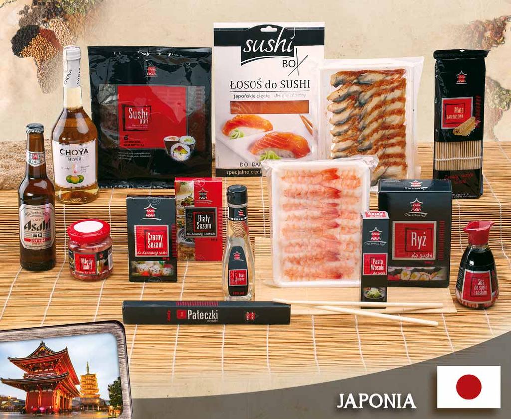 LIŚCIE ALG MORSKICH 15 G 53551156 7 39 9.09 ŁOSOŚ DO SUSHI 100 G 55001754 11 19 11.75 WĘGORZ UNAGI 20 x 8 /25 40824922 29 99 31.49 MATA BAMBUSOWA sprzedaż po 1 opak. 52075512 6 49 1 opak. 7.98 CHOYA SILVER 500 ML białe półsłodkie 56954274 9 29 11.