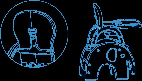 5. Backrest adjustment: EN The backrest can be adjusted to 3 different positions.