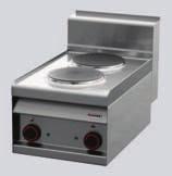 270 kuchnie linia redfox 700 PC - 4 ET 2 110,- Kuchnia stołowa elektryczna płyty grzewcze o mocy 2 z zabezpieczeniem przeciwko przegrzaniu precyzyjne sterowanie Płyta