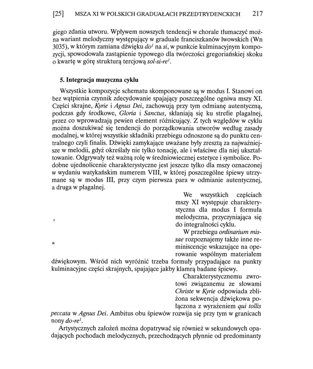 [25] MSZA XI W POLSKICH GRADUAŁACH PRZEDTRYDENCKICH 2 1 7 giego zdania utworu.