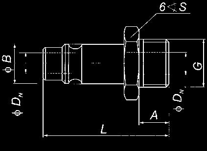 12Z KRÓCIEC DN 7,2 Z GWINTEM WEWNÊTRZNYM G1/8 DO G1/2 FEMALE PLUG G C CH B 1/8 32