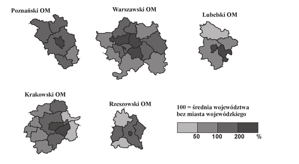 ZNACZENIE ROZWOJU SPOŁECZNO-GOSPODARCZEGO POLSKICH METROPOLII Rysunek 3.