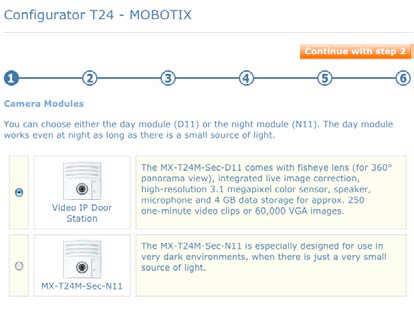 składając zamówienie (info@mobotix.com.pl). Najnowsza wersja konfiguratora jest dostępna na: http://www.mobotix.com/configurator. 5.