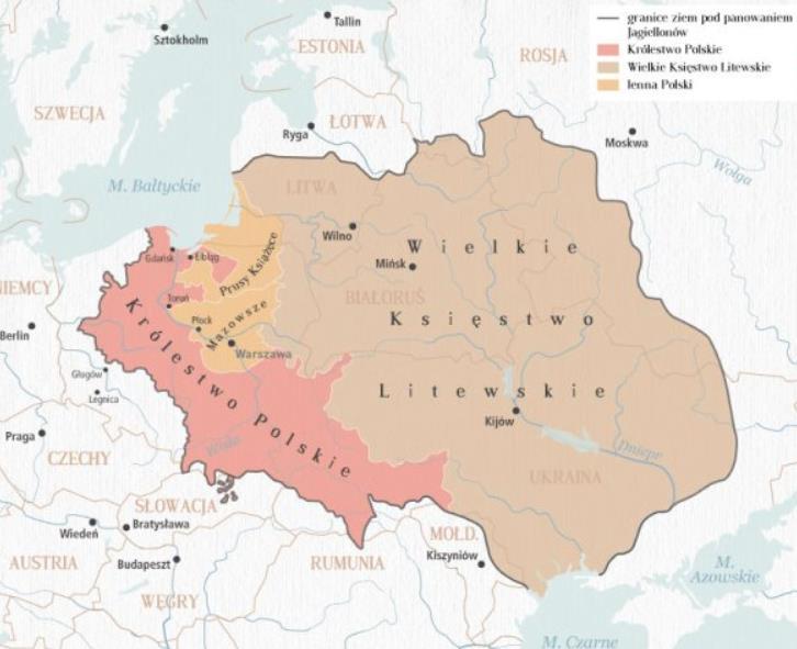 Polska za panowania dynastii Jagiellonów w XVI wieku Zespół Szkół
