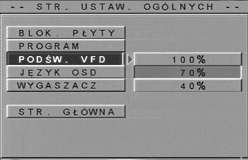 Zatrzymywanie odtwarzania programowanego Gdy wyświetlana jest strona Program 1 Za pomocą przycisków 1 234 przesuń kursor na przycisk QUIT (Zamknij).