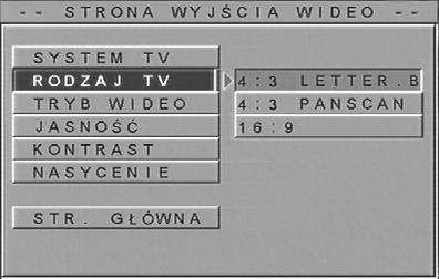 ON (Wł): Automatyczne wykrywanie częstotliwości próbkowania umieszczonej w szufladzie płyty. OFF (Wył): Częstotliwość próbkowania ustawiona na wartość 48 khz. powrócić do menu SPDIF Setup.