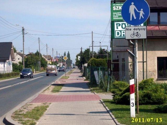 Droga pieszych i rowerzystów -