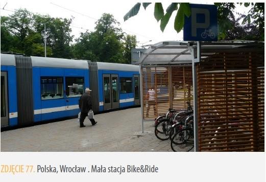 Integracja transportu zbiorowego z rowerowym małe stacje B&R Powinny być lokalizowane przy stacjach kolejowych, wybranych przystankach autobusowych oraz ostatnich