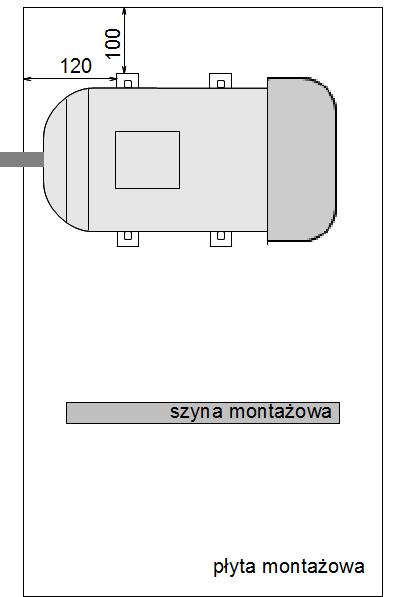 Rysunek 1. Zamocowanie silnika na płycie montażowej Rysunek 2.