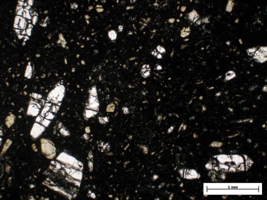 Zróżnicowanie mineralogiczne, strukturalne i teksturalne kruszywa 133 Do najpowszechniejszych procesów przeobrażeń zachodzących w skałach bazaltoidowych zalicza się: serpentynizację, iddingsytyzację