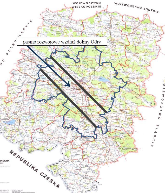 Pasma rozwojowe dla obszaru AO