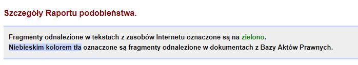 przy użyciu funkcji znajdujących się w rozwijanych listach, niebieski kolor tła fragmenty