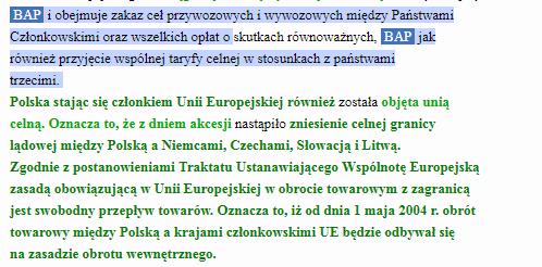 pochodzące z alfabetu innego niż łaciński, mogące świadczyć o próbie ukrycia dokonanych