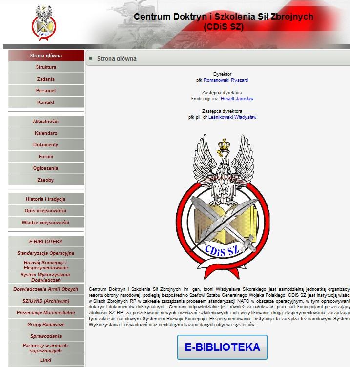 E-biblioteka / Architektura doktryn i dokumentów doktrynalnych E-biblioteka W dniu 19.03.2015 r.