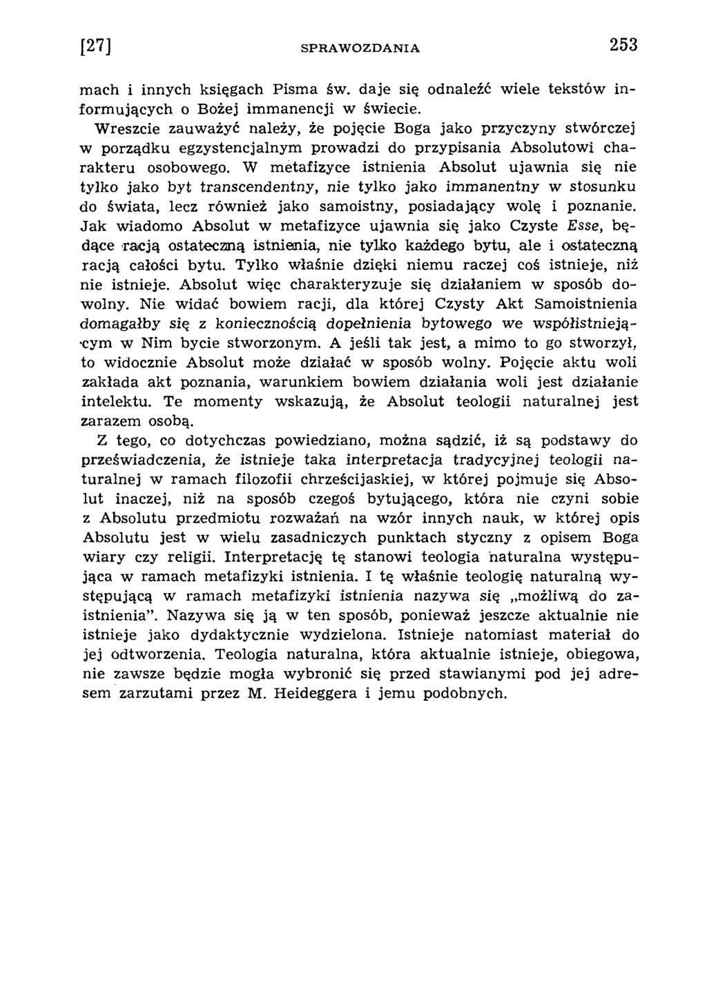 m ach i innych księgach Pism a św. daje się odnaleźć w iele tekstów in form ujących o Bożej im m anencji w świecie.