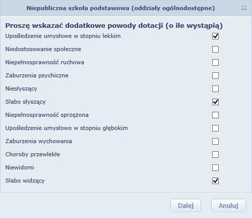 dodatkowych powodów dotacji? 2/8 6.