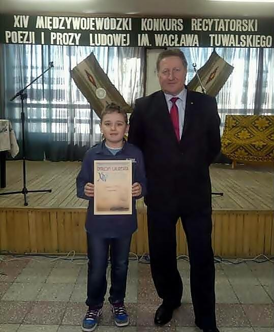 16 marca 2013 r. skar Mituła uczeń klasy V b zdobył I miejsce i nagrodę w kategorii klas IV VI podczas 14 Międzywojewódzkiego Konkursu Recytatorskiego Poezji i Prozy Ludowej im. Wacława Tuwalskiego.