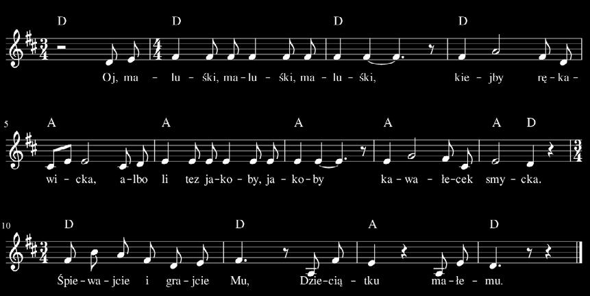 g r u d z i e ń Oj, maluśki, maluśki (fragment)