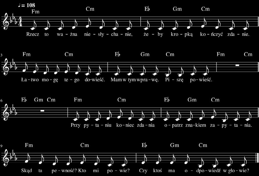 Znaki interpunkcyjne muzyka: Agnieszka