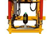 Możliwość liniowego przesuwu w zakresie 71 61 51 cm, przy czym hydrauliczne urządzenie