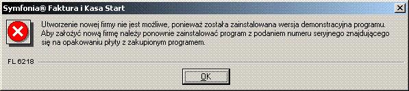 Instalacja i przygotowanie programu do pracy 15 2. Wprowadzić informacje określające nazwę firmy oraz NIP.