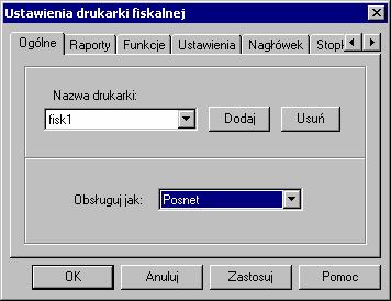 Instalacja i przygotowanie programu do pracy 21 nych dostępnych dla programu, wybór odpowiedniej drukarki oraz wybór typu drukarki spośród typów obsługiwanych przez program.