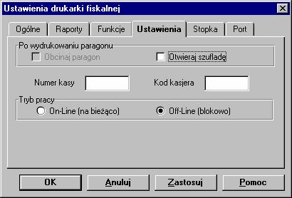 Korekta czasu Kliknięcie tego przycisku otwiera okno umożliwiające ustawienie czasu w drukarce.