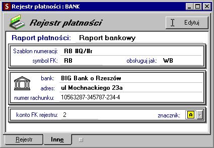 74 Rozdział 5 program przy rejestrowaniu wypłaty z danego rejestru pieniężnego. Przy automatycznym trybie rozliczania należności program wystawia nowy dokument wypłaty tego właśnie typu i serii.