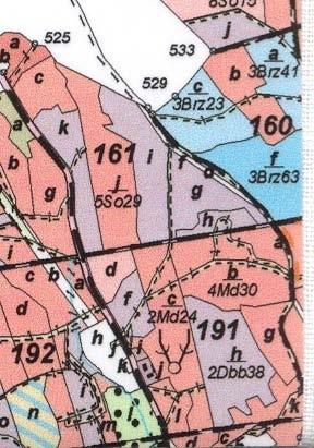 Powierzchnia 6,80 ha, TSL- Lśw, 1949r.