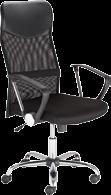Krzesło Ultra Steel Nowy Styl Wysokie oparcie. Oparcie i siedzisko tapicerowane połączeniem tkaniny siatkowej i imitacji skóry.
