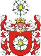 Copyright 2013 by Werner Zurek. Bildquellen: (GNU Wikipedia). Die adlige polnische Familie Dąb (Czelechy, Dub, Ehler, Żelechy)rowski, Wappen Hołobok (Hołobog, Gołobok, Medium Ołobok, Salmonis, Salmo).