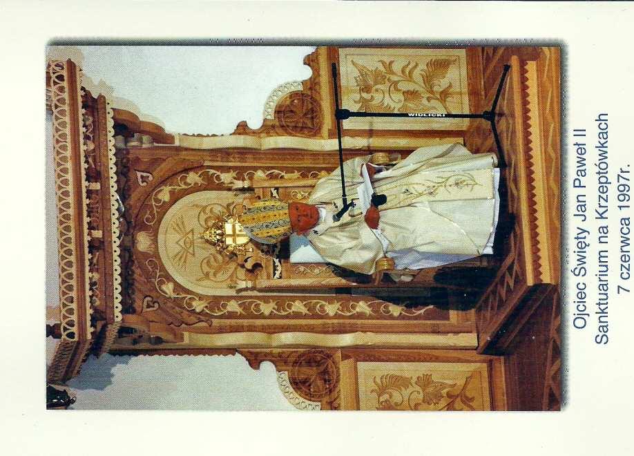 Ojciec Święty Jan Paweł II. Sanktuarium na Krzeptówkach 7 czerwca 1997 r.