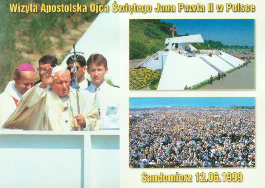 1999 r. Msza Św. na błoniach krakowskich bez udziału chorego Ojca Świętego.