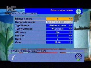 9.2 Time Reservation Timer może być aktywowany przez opcję Turn ON oraz TURN OFF (wł./wył.) Timer pozwala ci zaprogramować różne funkcje czasowe.