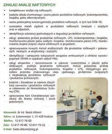 i całkowitej zawartości organicznie związanego tlenu metodą chromatografii gazowej (O-FID).