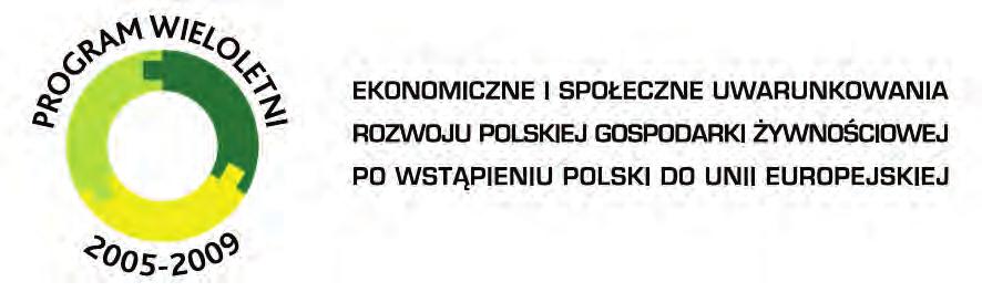 ANALIZY * TENDENCJE RYNEK ROLNY * OCENY Publikacja zrealizowana w ramach tematu: Monitorowanie oraz analiza zmian polskiego ³añcucha