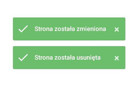 Podstawowe funkcjonalności: Dodawanie strony Edytowanie strony Kopiowanie strony Usuwanie strony Podgląd