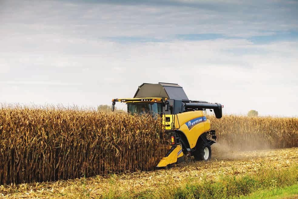 10 HEDERY DO ZBIORU KUKURYDZY Doskonałe uzupełnienie. Marka New Holland opracowała całkowicie nowy zespół żniwny do kukurydzy, który jest idealnie dopasowany do profilu roboczego maszyn CR.