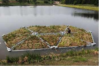 169 Z gotowych sztucznych prefabrykatów. Źródło: www.hydrotech.com.pl Platforma stanowi miejsce dla rozwoju roślinności i dla gniazdowania ptaków.