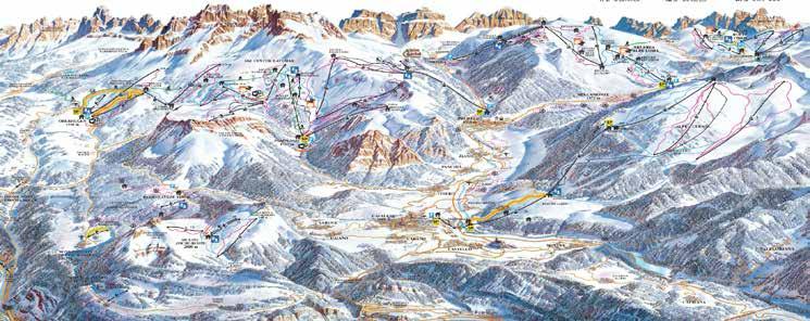 Bogata infrastruktura turystyczno-sportowa, a także wspaniałe widoki na najwyższy szczyt Dolomitów Marmoladę (3.342 m n.p.m.) są gwarancją udanego zimowego urlopu.