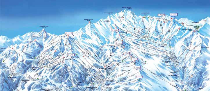 Val Thorens ilość tras zjazdowych 8 26 26 8 140 km 4 km Trzy Doliny 171 314 115 600 km 100 km 3.266 1.