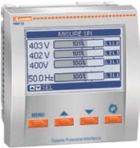 Opis Wykonanie do montażu tablicowego, 96x96mm. Podświetlany wyświetlacz LCD, 128x80 pikseli, 4 poziomy szarości 4 przyciski funkcyjne Wejścia pomiarowe: 3 fazowe + N.