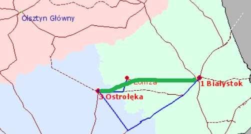 Białystok Łomża -Ostrołęka 110 km Relacje: Podlasie Warmia Podlasie Gdańsk