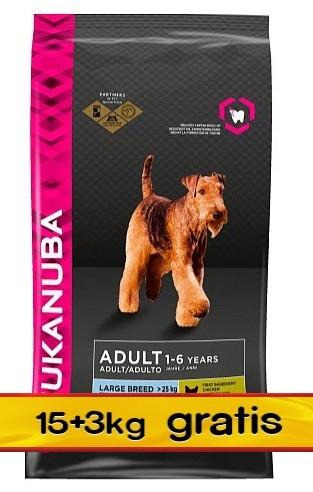 nazwa: Eukanuba Adult Large Breed 18kg (15+3kg) marka: Eukanuba cena: 149.