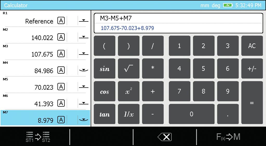 GŁÓWNE CECHY Konfigurowalne funkcje Dzięki zintegrowanemu kalkulatorowi panel sterowania daje możliwość dokonywania obliczeń korzystając bezpośrednio z
